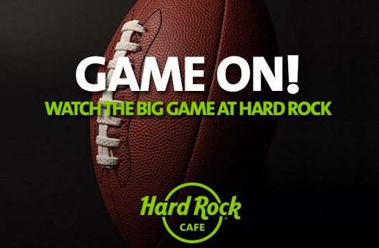 Hard Rock Cafe: Απευθείας μετάδοση του τελικού του Αμερικανικού Ποδοσφαίρου