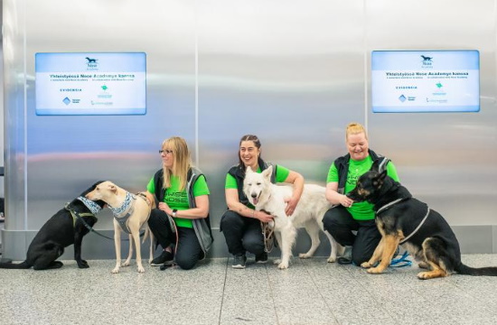 Σκύλοι εντοπισμού κορωνοϊού στο αεροδρόμιο του Ελσίνκι