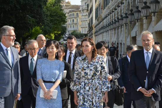 Συνάντηση Όλγας Κεφαλογιάννη με την Πριγκίπισσα Κάκο της Ιαπωνίας στην Κέρκυρα