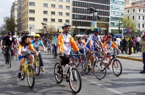 15.000 ποδηλάτες την Κυριακή στον 24ο Ποδηλατικό Γύρο της Αθήνας