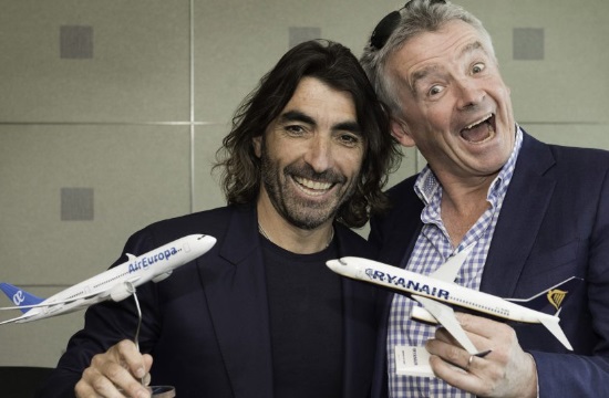 Ryanair: Συνεργασία με την Air Europa για πάνω από 130 μακρινές συνδέσεις