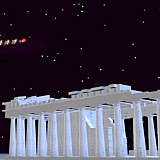 Ο Άγιος Βασίλης πετά πάνω από την Αθήνα και εκθειάζει τον πολιτισμό της